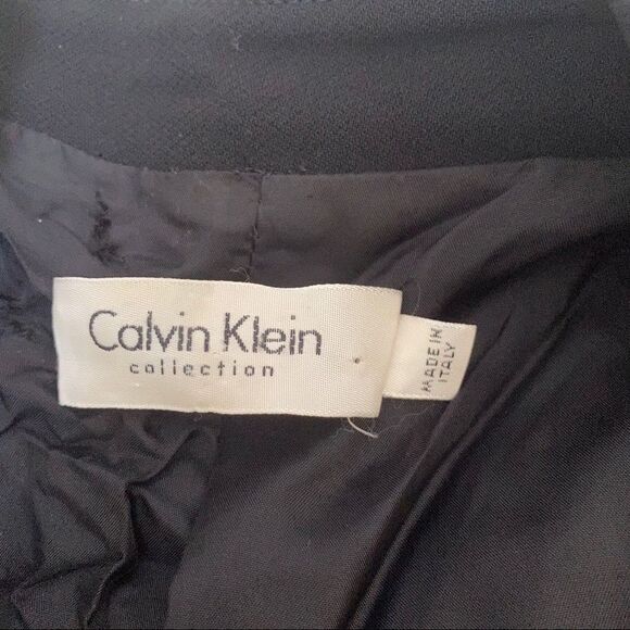 Calvin Klein Collection black 100% wool blazer 6 - Picture 6 of 6